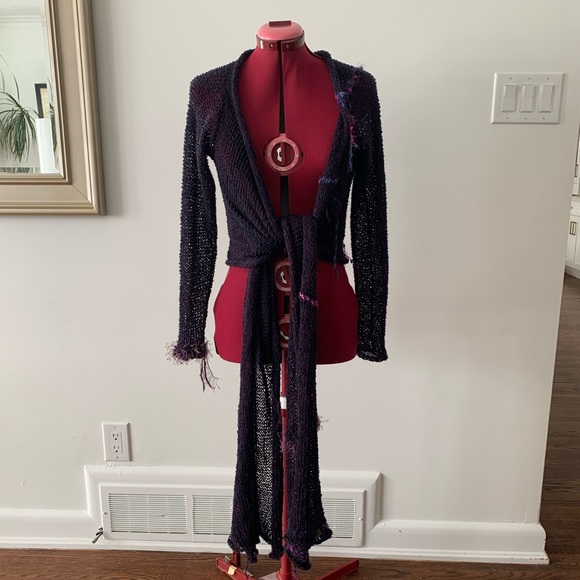 HANDMADE KNIT CARDIGAN SWEATER - Picture 4 of 8